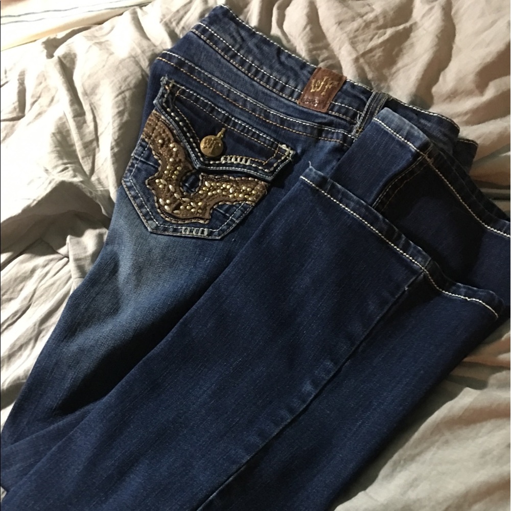 Wildflower vintage jeans